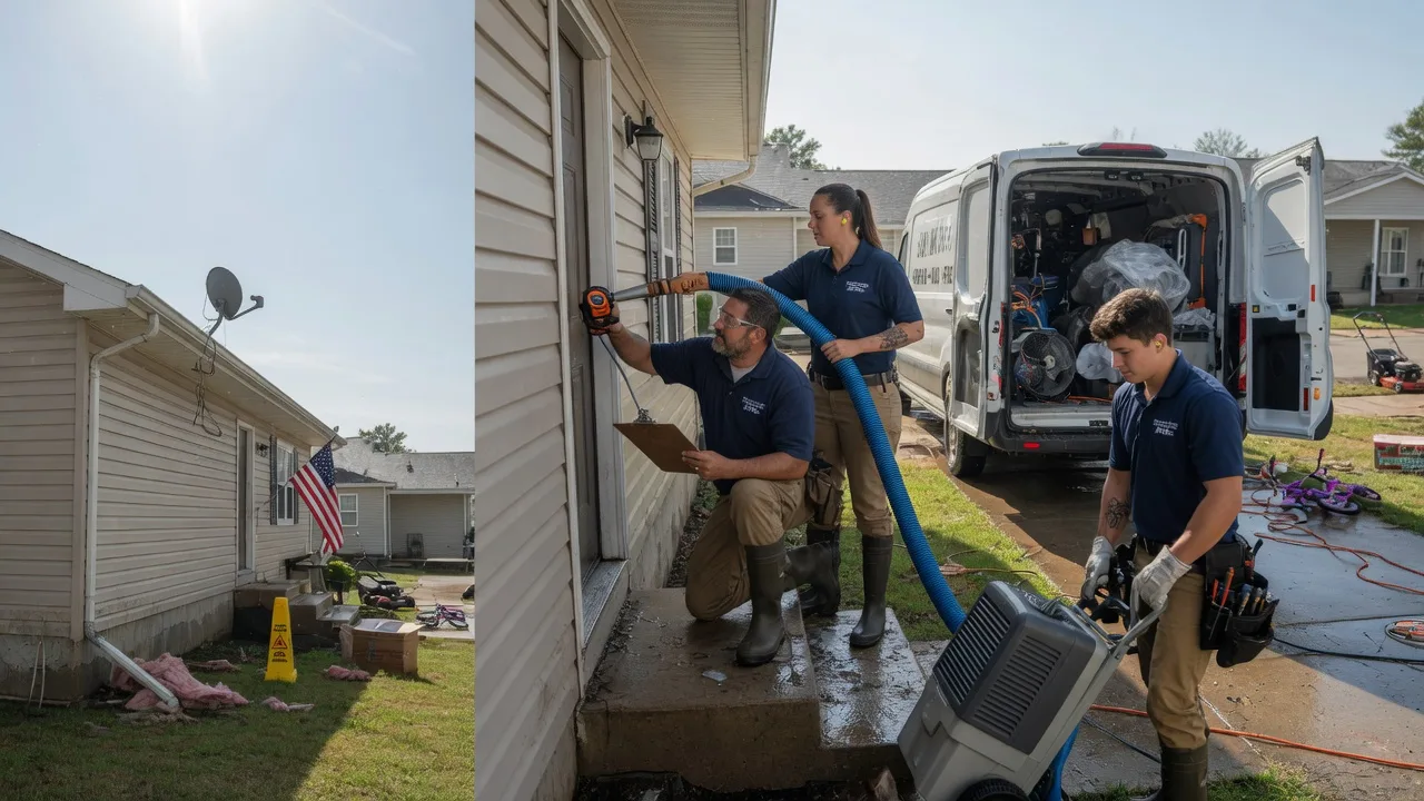 Ceiling Water Damage Restoration in Newark, IL near me